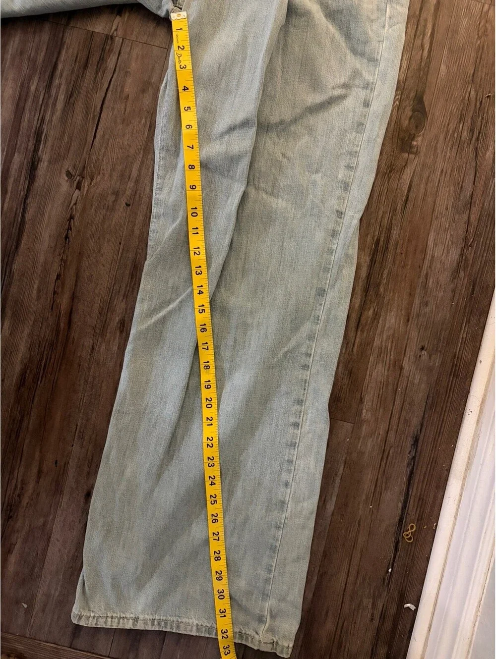 We The Free People Jeans 29x32 Light Blue Wash Wide Leg